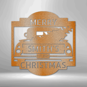 Christmas Truck Personalized Steel Sign - Made in the USA!