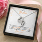 Gift for Mom On My Wedding Day Double Heart Necklace
