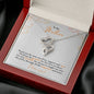 Gift for Mom On My Wedding Day Double Heart Necklace