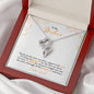 Gift for Mom On My Wedding Day Double Heart Necklace