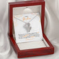 Gift for Mom On My Wedding Day Double Heart Necklace