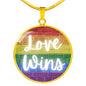 Love Wins!  Engravable Pendant