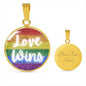 Love Wins!  Engravable Pendant