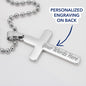 Thank You For Sharing Your Experience Personalized Cross Ball Chain Necklace