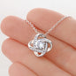 Recovery Is A Journey Love Knot Necklace