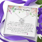 To My Beautiful Daughter Love Knot Necklace