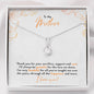 Gift for Mom On My Wedding Day Alluring Beauty Necklace