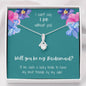 Bridesmaid Proposal Alluring Beauty Necklace - Teal Card