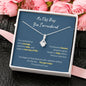 "You Surrendered" Sobriety Alluring Beauty Necklace - Blue Card