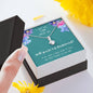 Bridesmaid Proposal Alluring Beauty Necklace - Teal Card