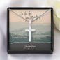 "You Surrendered" Celebrate Sobriety Cross Necklace
