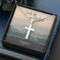"You Surrendered" Celebrate Sobriety Cross Necklace