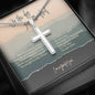 "You Surrendered" Celebrate Sobriety Cross Necklace