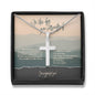 "You Surrendered" Celebrate Sobriety Cross Necklace