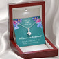 Bridesmaid Proposal Alluring Beauty Necklace - Teal Card