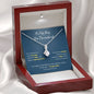 "You Surrendered" Sobriety Alluring Beauty Necklace - Blue Card