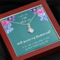 Bridesmaid Proposal Alluring Beauty Necklace - Teal Card
