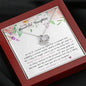 To My Beautiful Daughter Love Knot Necklace
