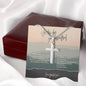 "You Surrendered" Celebrate Sobriety Cross Necklace