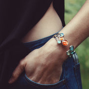 Open Solar System Cuff Bracelet  - Handmade in the USA