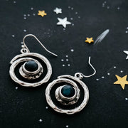 Milky Way Earrings with Labradorite - Handmade in the USA