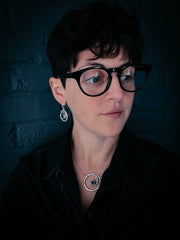 Milky Way Earrings with Labradorite - Handmade in the USA