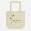 100% Organic Cotton Customizable Bridesmaid Flower Tote Bags