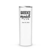Wedding Party Stainless Steel Customizable Skinny Tumblers