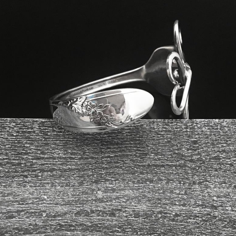 Upcycled Vintage Silver Fork Bracelet - Handmade in the USA