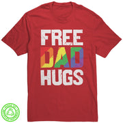 "Free Dad Hugs" Pride 100% Recycled T-shirt