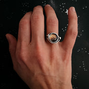 Mars with Moons Ring - Handmade in the USA