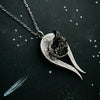 Comet Necklace with Authentic Meteorite - Handmade in the USA