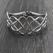 Double Celtic Knot Upcycled Fork Bracelet