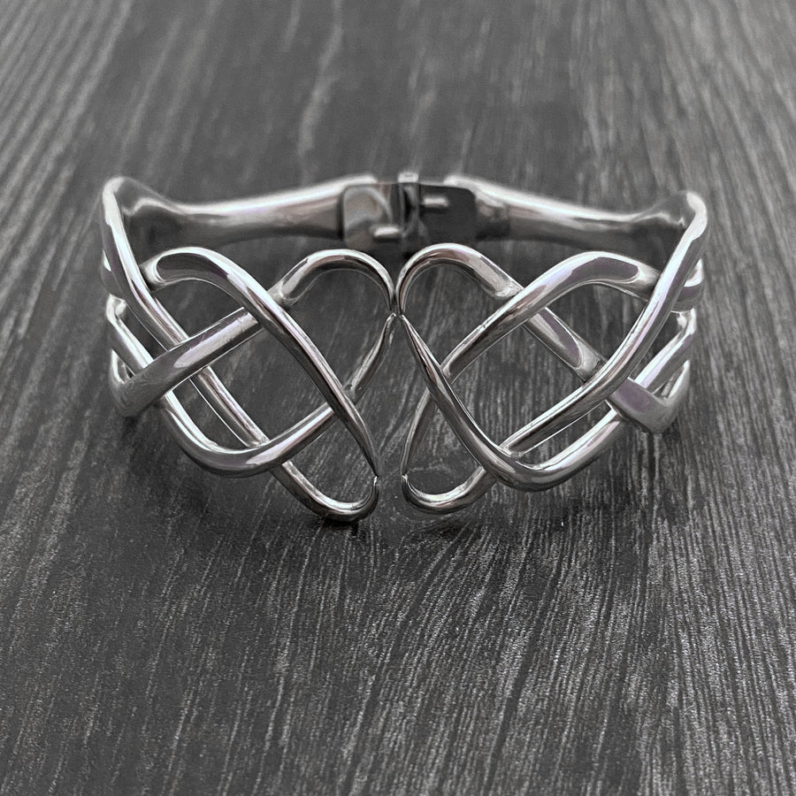 Upcycled Vintage Silver Fork Bracelet - Handmade in the USA