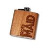 Wedding Party Hip Flasks 6 oz - Handmade in the USA