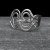 Double Heart Upcycled Fork Bracelet