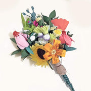 Beautiful Hand-crafted Sustainable Wool Wildflower Bouquet
