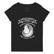 A Girl Who Loves Hedgehogs 100% Recycled V-neck T-Shirt